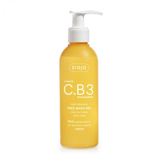 vitamin C.B3 - ziaja - cosmetics - Vitamin c.b3 niacinamide face cleansing gel 190 ml Cosmetics